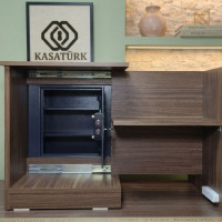 Gizli Bölmeli Kitaplık Ceviz– NFC & Anahtarlı Para Kasası | Kasatürk