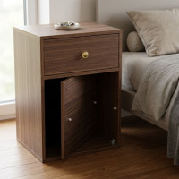 Gizli Bölmeli Komodin Ceviz– NFC & Anahtarlı Para Kasası | Kasatürk