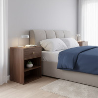 Gizli Bölmeli Komodin Ceviz– NFC & Anahtarlı Para Kasası | Kasatürk