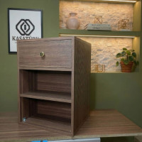 Gizli Bölmeli Komodin Ceviz– NFC & Anahtarlı Para Kasası | Kasatürk