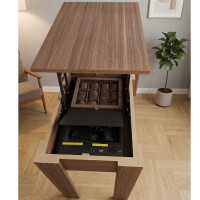 Gizli Bölmeli Masa Ceviz– NFC & Parmak İzli Silah Kasası | Kasatürk